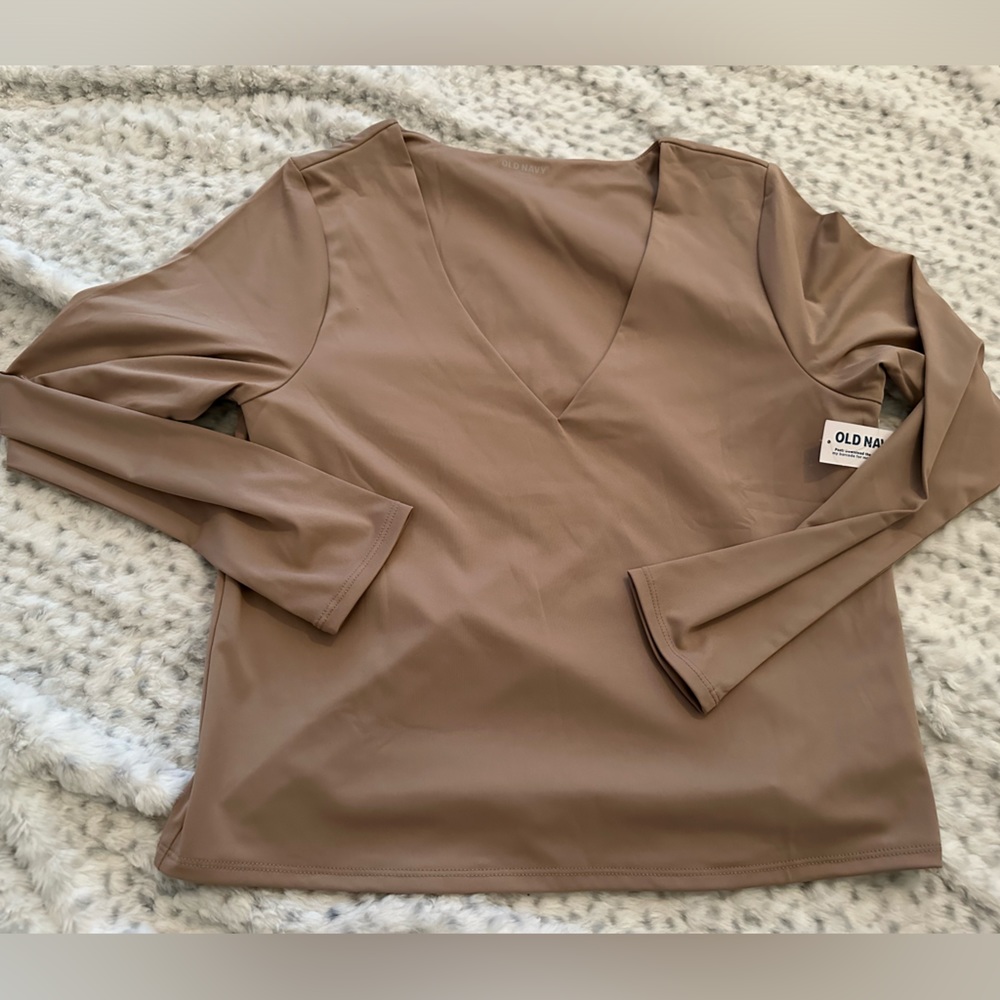 Old Navy v neck long sleeve blouse size Large Petite